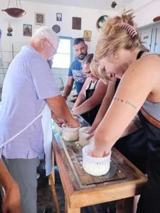 Cheese making and animal milking lessons + Farm Tour - Vougaris Farm Naxos